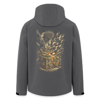 Disques vinyles de collection Vinyl Vinyl Collections - Veste softshell homme en polyester recyclé Stanley/Stella - noir - Dos - AI Model Male 185 light (185cm)