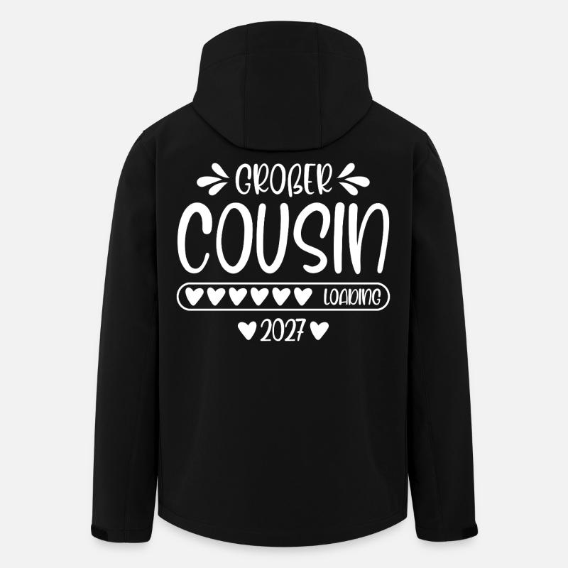Big Cousin 2027 lastar - Softshelljacka herr i återvunnen polyester Discoverer Stanley/Stella - svart
