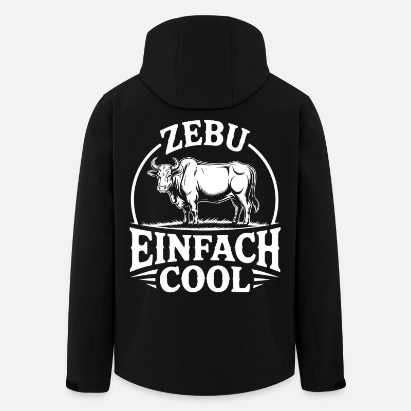 Zebu Simply Cool Logo - Men’s Recycled Softshell Jacket by Stanley/Stella - black