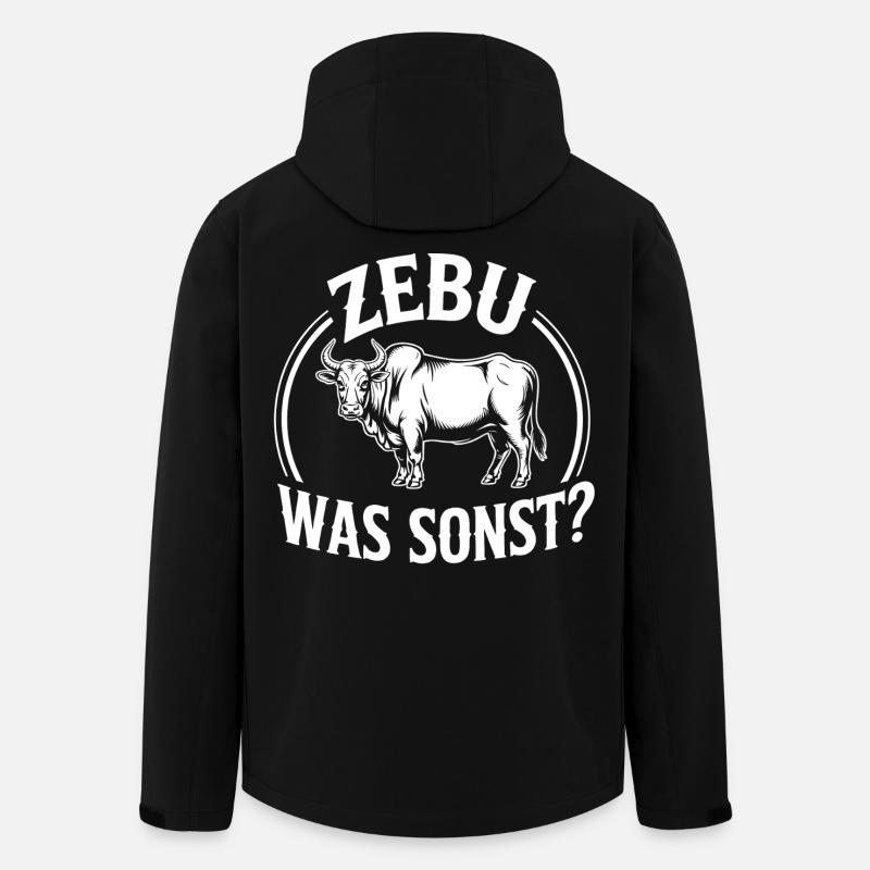 Zebu What Else Retro Logo - Men’s Recycled Softshell Jacket by Stanley/Stella - black