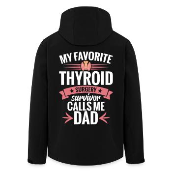 Récupération après chirurgie thyroïdienne : ablation de la thyroïde - Veste softshell homme en polyester recyclé Stanley/Stella - noir - Dos - AI Model Male 185 light (185cm)