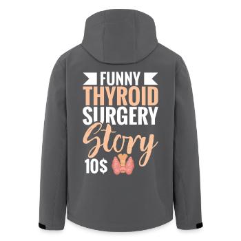 Histoire drôle après la chirurgie thyroïdienne - Veste softshell homme en polyester recyclé Stanley/Stella - noir - Dos - AI Model Male 185 light (185cm)