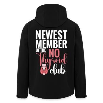 Nouveau membre du No Thyroid Club Post Thyroid - Veste softshell homme en polyester recyclé Stanley/Stella - noir - Dos - AI Model Male 185 light (185cm)