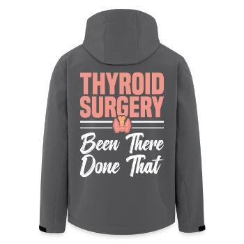  Thyroid Removal Surgery Items Thyroid Repair - Men’s Recycled Softshell Jacket by Stanley/Stella - anthracite - Back - AI Model Male 185 light (185cm)