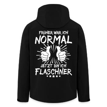 Plombier - Veste softshell homme en polyester recyclé Stanley/Stella - noir - Dos - AI Model Male 185 light (185cm)