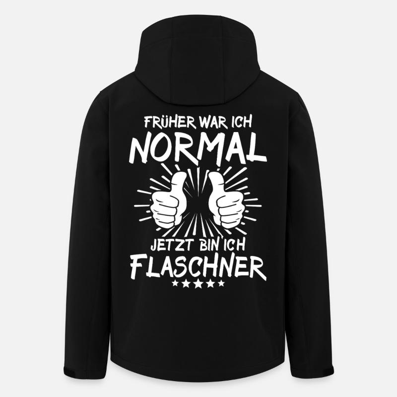 Flaschner - Recycelte Männer Softshell-Jacke von Stanley/Stella - Schwarz