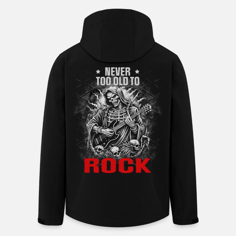 Never too old to Rock - Recycelte Männer Softshell-Jacke von Stanley/Stella - Schwarz