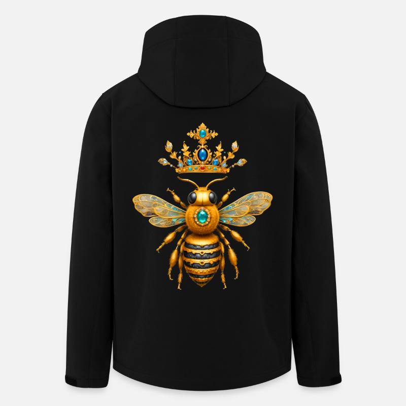 Queen Bee Bienenkönigin - Recycelte Männer Softshell-Jacke von Stanley/Stella - Schwarz