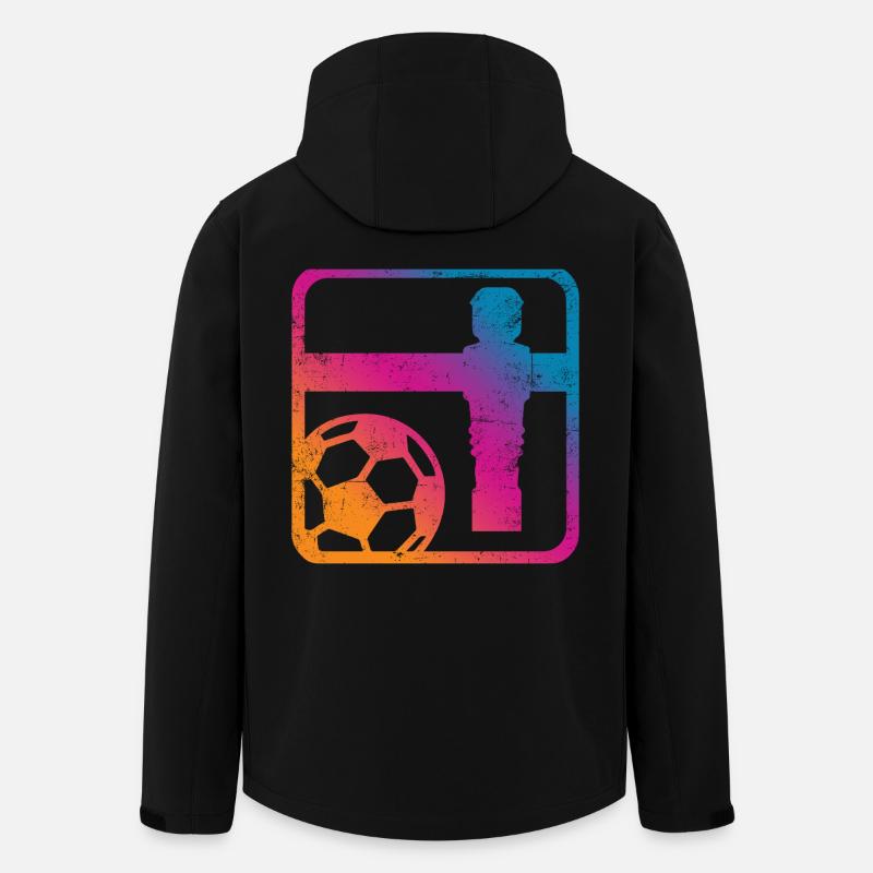 Tischfußball - Recycelte Männer Softshell-Jacke von Stanley/Stella - Schwarz