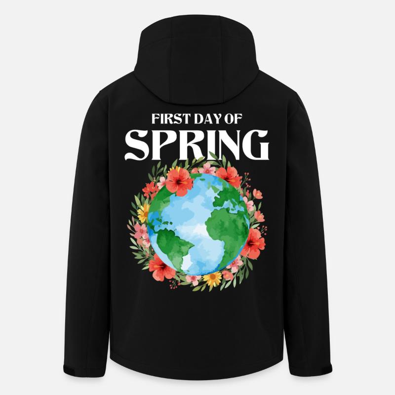 Første forårsdag Glædelig påske Ostara - Stanley/Stella herre softshelljakke i genanvendt polyester - sort