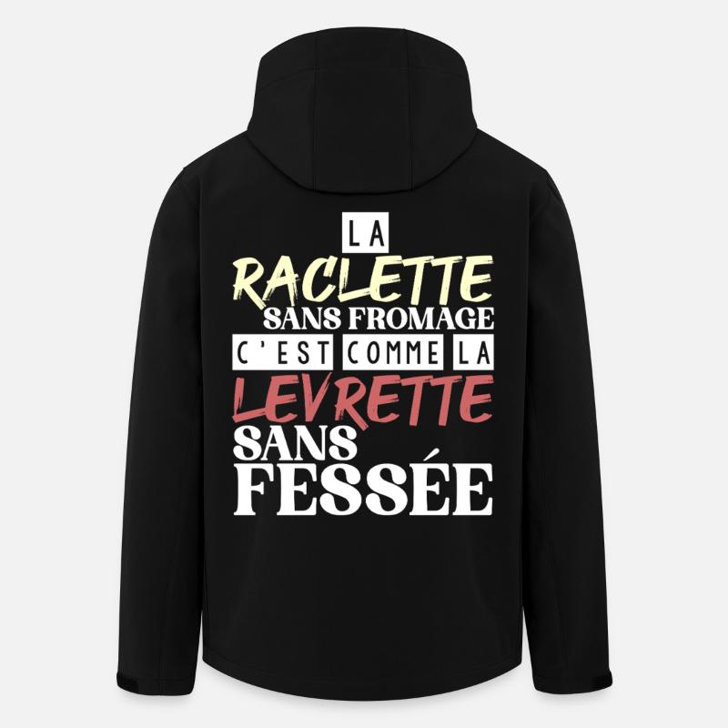 Raclette without cheese without spanking - Men’s Recycled Softshell Jacket by Stanley/Stella - black