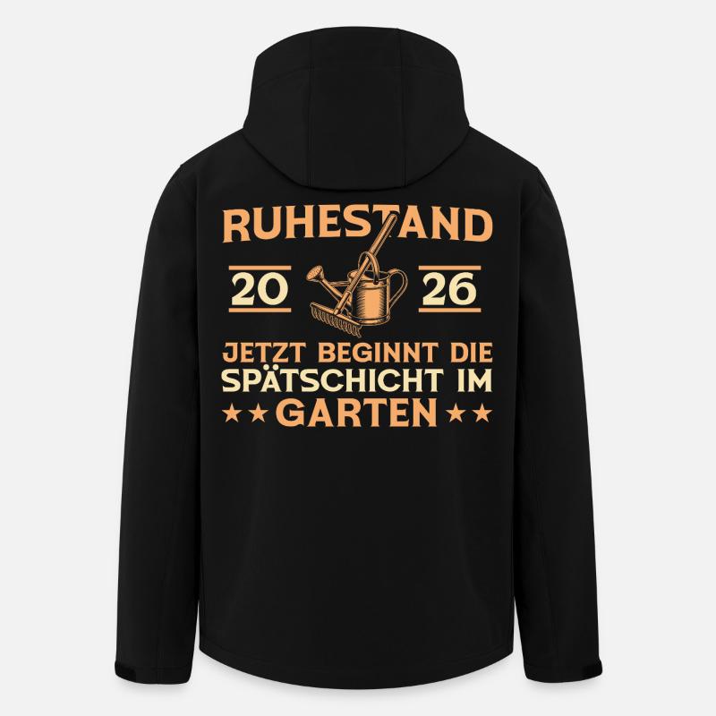 Gärtner Ruhestand 2026 Rente Garten Geschenk - Recycelte Männer Softshell-Jacke von Stanley/Stella - Schwarz