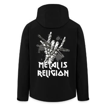 Metal Is Religion – Gothic Metalheads - Men’s Recycled Softshell Jacket by Stanley/Stella - black - Back - AI Model Male 185 light (185cm)