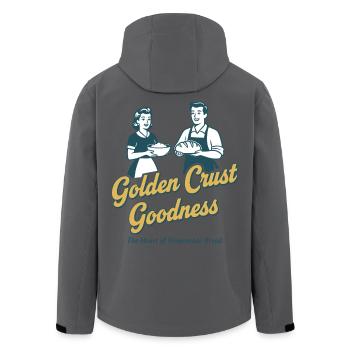 Sauerteigbrot Backen Mit Goldener Kruste - Recycelte Männer Softshell-Jacke von Stanley/Stella - Schwarz - Hinten - AI Model Male 185 light (185cm)