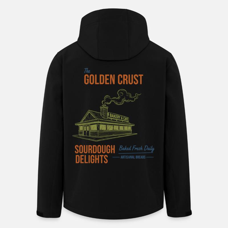 Ästhetik Sauerteig Brot Bäckerei Backwaren  - Recycelte Männer Softshell-Jacke von Stanley/Stella - Schwarz