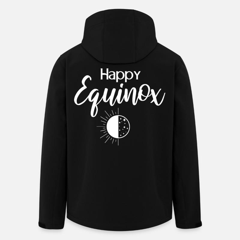 Joyeux équinoxe Pâques Printemps païen d’Ostara - Veste softshell homme en polyester recyclé Stanley/Stella - noir