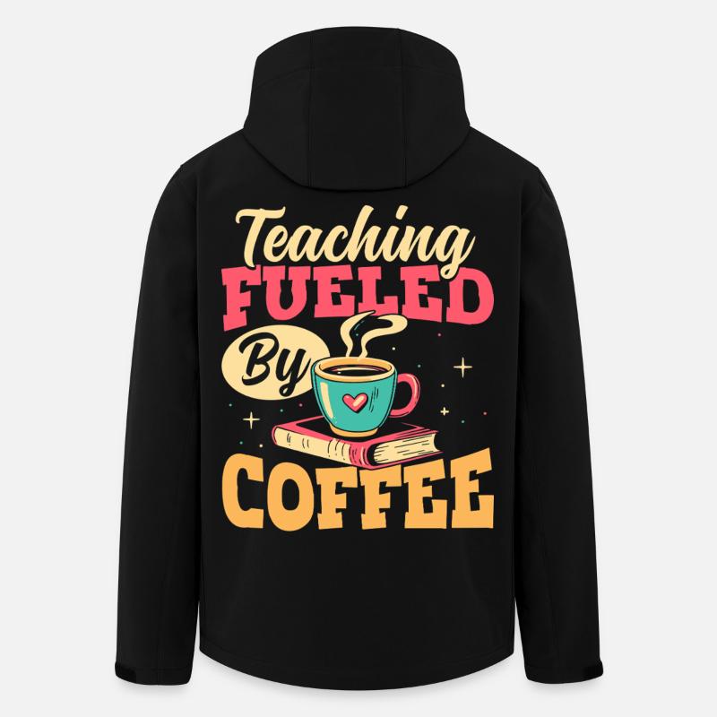 Der Unterricht Wird Von Kaffeepädagogen - Recycelte Männer Softshell-Jacke von Stanley/Stella - Schwarz