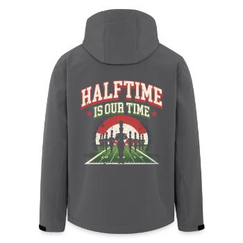 Spielmannszug Blaskapelle Halftime Is Our Time - Recycelte Männer Softshell-Jacke von Stanley/Stella - Schwarz - Hinten - AI Model Male 185 light (185cm)
