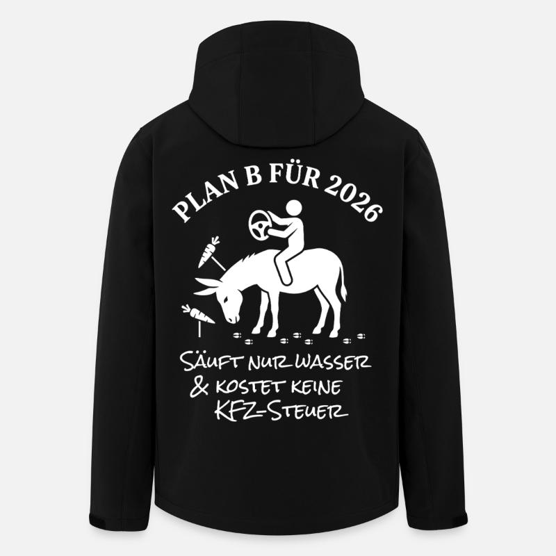 Plan B for 2026 - Men’s Recycled Softshell Jacket by Stanley/Stella - black