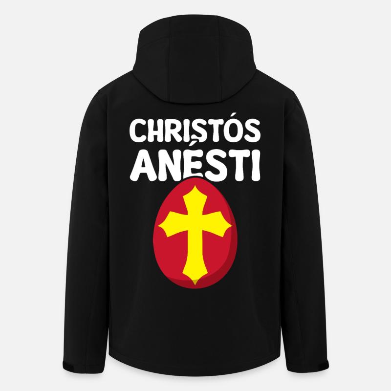 Christos Anesti Griechisches Osterei - Recycelte Männer Softshell-Jacke von Stanley/Stella - Schwarz