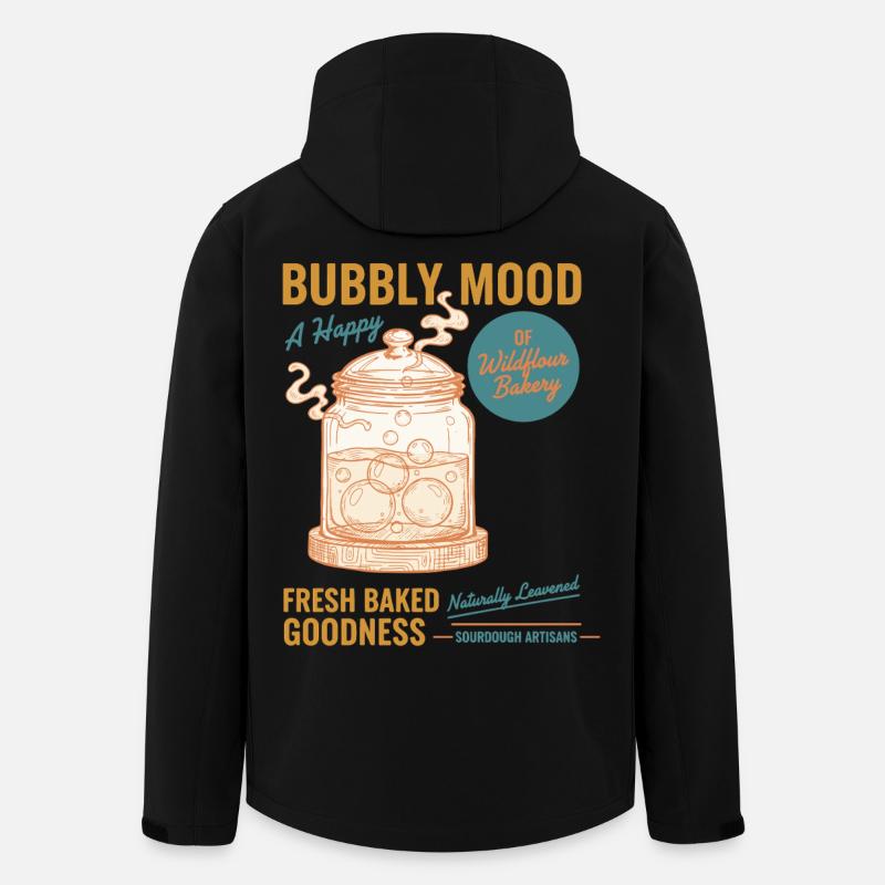 Sauerteigbrot Backbäcker Sauerteigstarter - Recycelte Männer Softshell-Jacke von Stanley/Stella - Schwarz