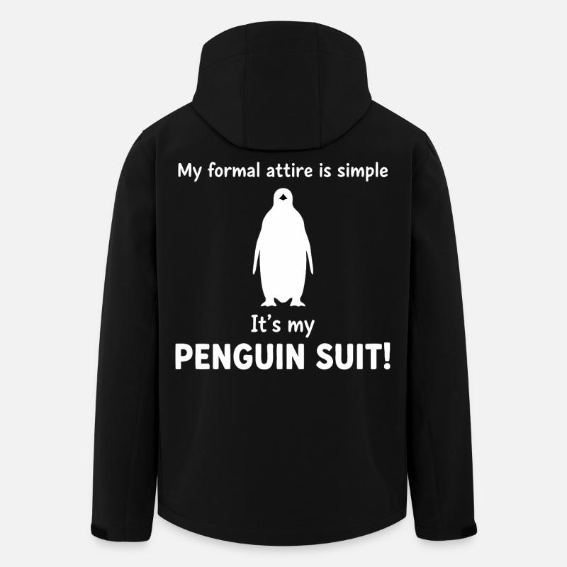 Funny Penguin Suit Costume - Men’s Recycled Softshell Jacket by Stanley/Stella - black