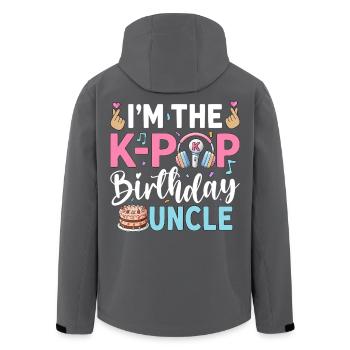 Je suis l’oncle d’anniversaire de la K-Pop - Veste softshell homme en polyester recyclé Stanley/Stella - noir - Dos - AI Model Male 185 light (185cm)