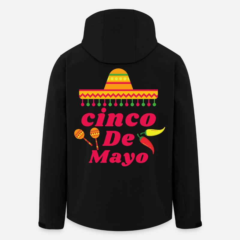 Cinco de Mayo Fiesta Hat - Men’s Recycled Softshell Jacket by Stanley/Stella - black
