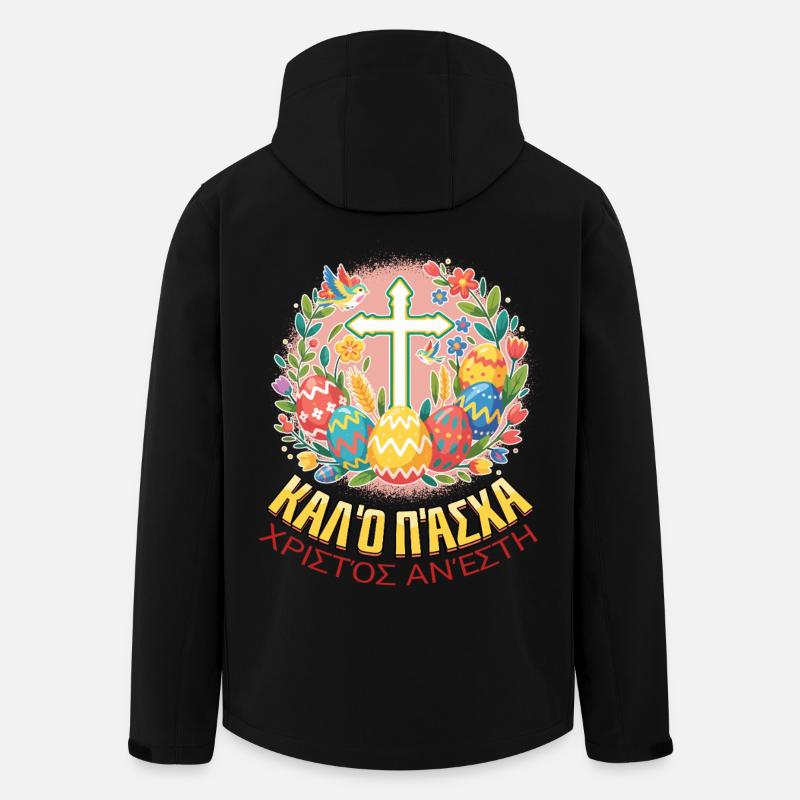 Orthodoxer Oster-Pascha Griechisches Ostern - Recycelte Männer Softshell-Jacke von Stanley/Stella - Schwarz
