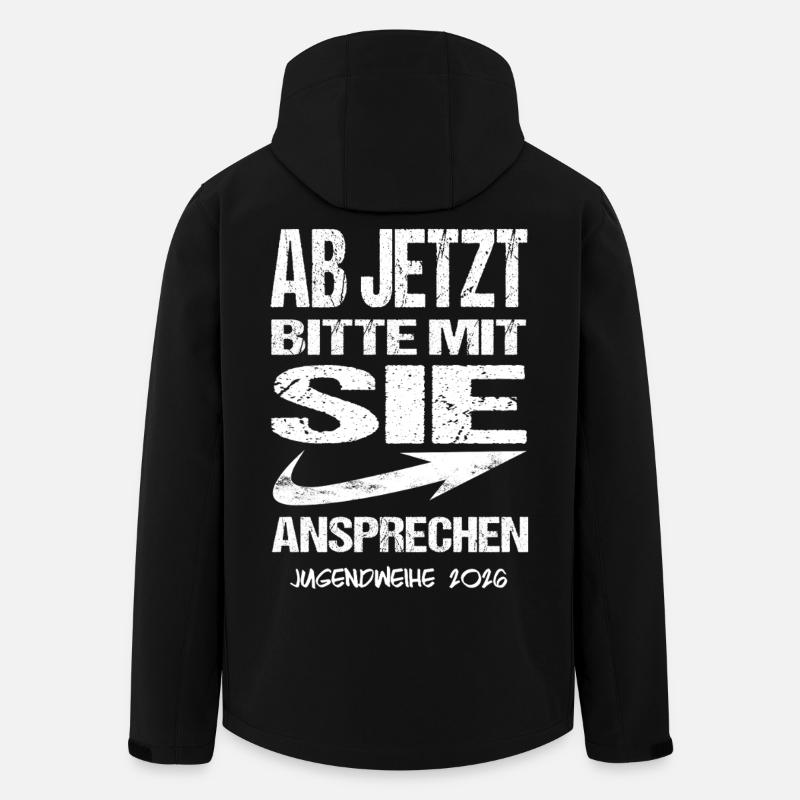 Jugendweihe - Jugendweihe 2026 - Veste softshell homme en polyester recyclé Stanley/Stella - noir