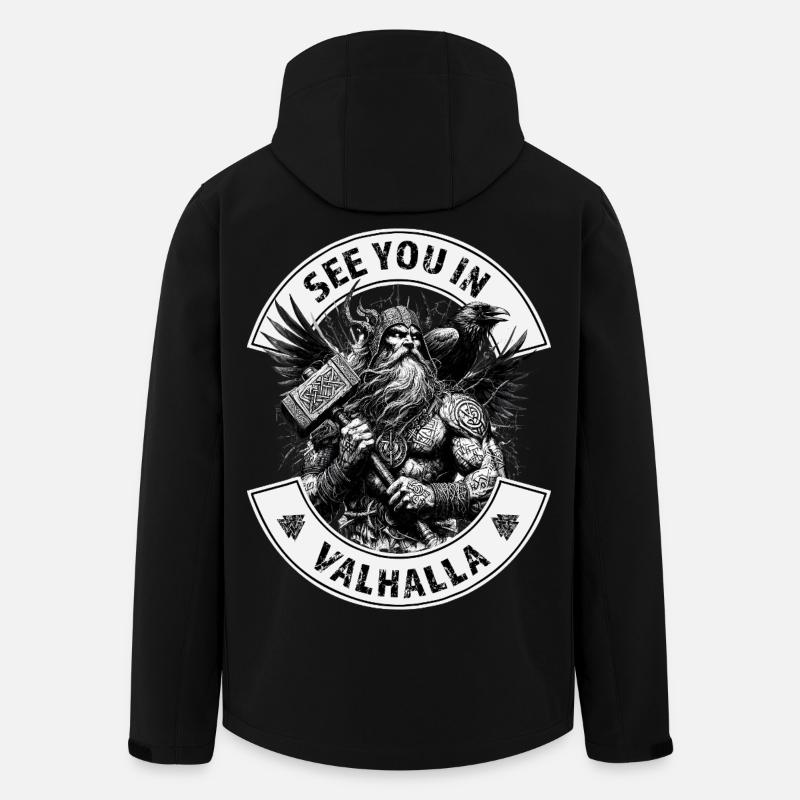 On se voit à Valhalla - Veste softshell homme en polyester recyclé Stanley/Stella - noir