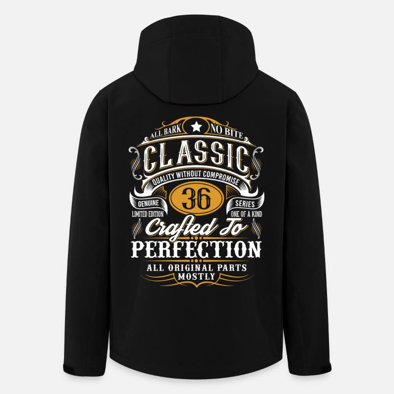 36e anniversaire - Veste softshell homme en polyester recyclé Stanley/Stella - noir