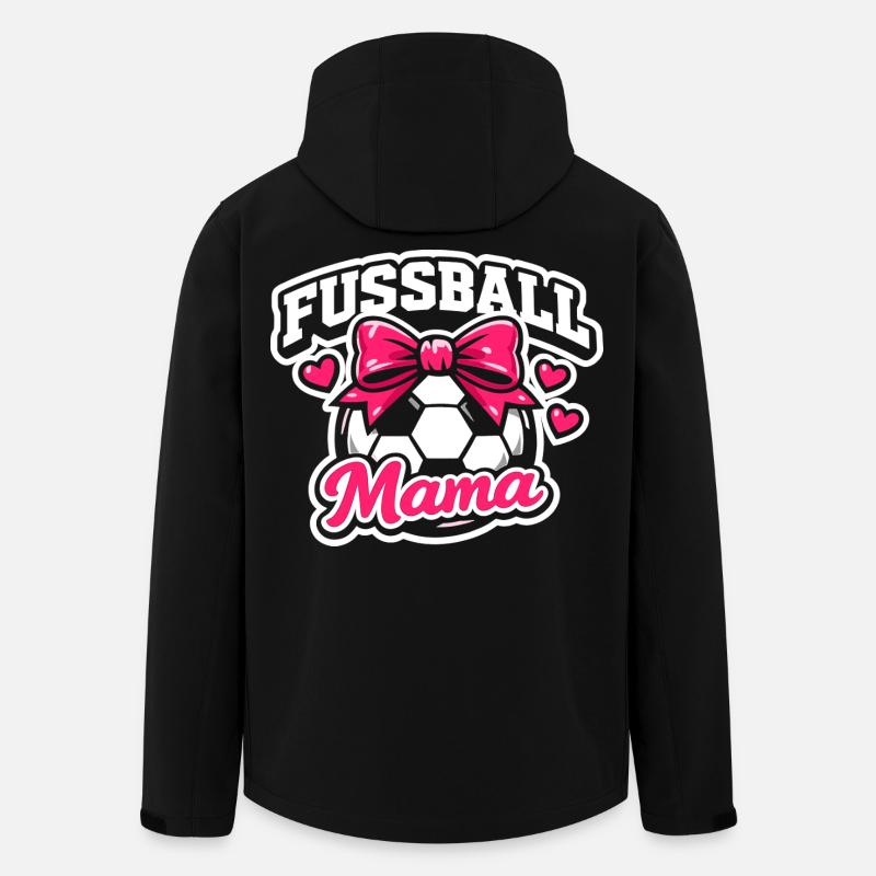 Soccer Mom Proud Mom Gift - Men’s Recycled Softshell Jacket by Stanley/Stella - black