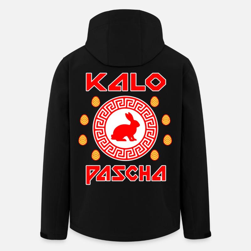 Kalo Pascha grec Grèce de Pâques - Veste softshell homme en polyester recyclé Stanley/Stella - noir