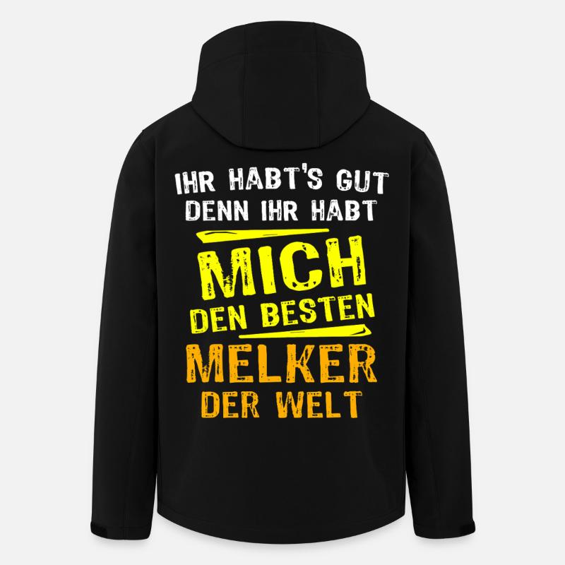 Melker Gift - Men’s Recycled Softshell Jacket by Stanley/Stella - black