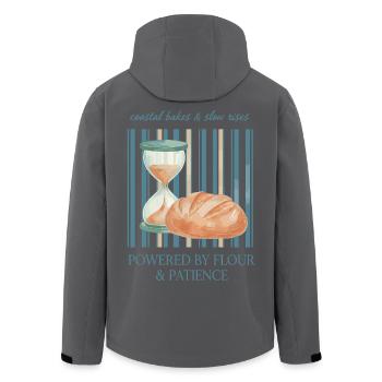 Sauerteigbrot Backen Küstenbacke Langsam geht auf - Recycelte Männer Softshell-Jacke von Stanley/Stella - Schwarz - Hinten - AI Model Male 185 light (185cm)
