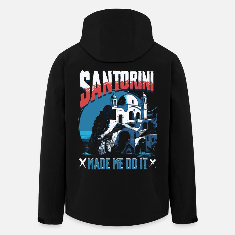 Santorini - Recycelte Männer Softshell-Jacke von Stanley/Stella - Schwarz
