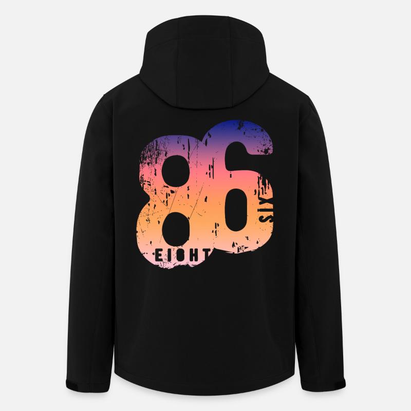 86 Eight Six 1986 - Recycelte Männer Softshell-Jacke von Stanley/Stella - Schwarz