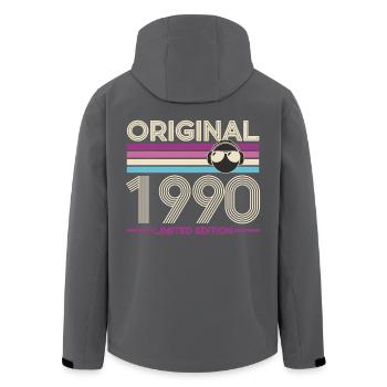 Original 1990 Édition Limite - Veste softshell homme en polyester recyclé Stanley/Stella - noir - Dos - AI Model Male 185 light (185cm)