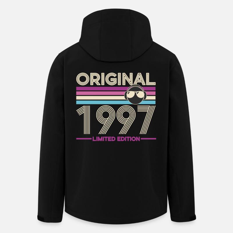 Original 1997 édition limitée rétro - Veste softshell homme en polyester recyclé Stanley/Stella - noir