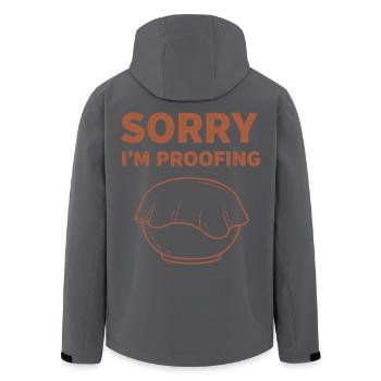 Sauerteig-Brotbacken ENTSCHULDIGUNG, ICH WERDE GEHEN Bäcker - Recycelte Männer Softshell-Jacke von Stanley/Stella - Schwarz - Hinten - AI Model Male 185 light (185cm)