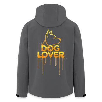 Dog Lover Gold Edition - Recycelte Männer Softshell-Jacke von Stanley/Stella - Schwarz - Hinten - AI Model Male 185 light (185cm)