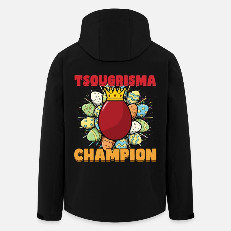 Tsougrisma Champion griechisches Ostern - Recycelte Männer Softshell-Jacke von Stanley/Stella - Schwarz