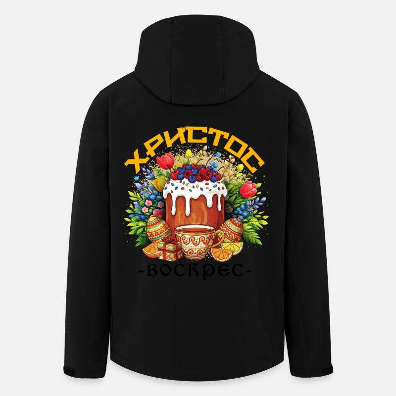 Pascha Græsk Helligdag Ortodoks Græsk Påske - Stanley/Stella herre softshelljakke i genanvendt polyester - sort