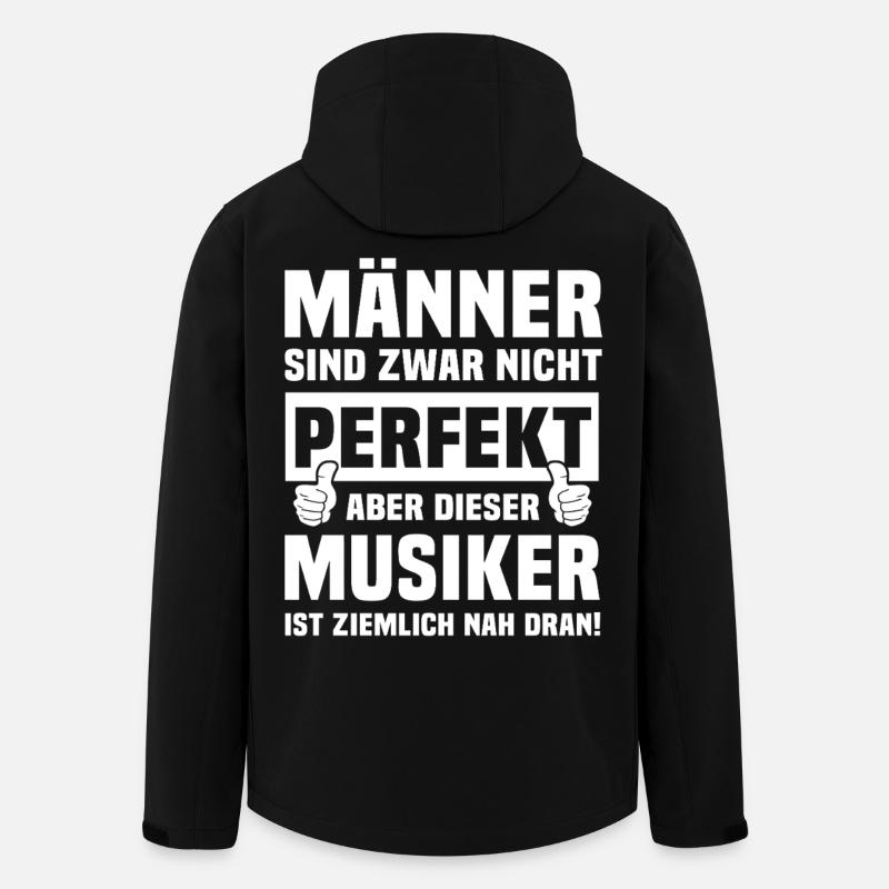 Musiker - Recycelte Männer Softshell-Jacke von Stanley/Stella - Schwarz