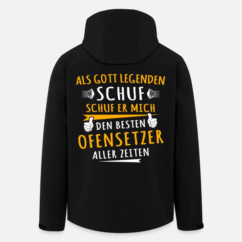 Ofensetzer - Recycelte Männer Softshell-Jacke von Stanley/Stella - Schwarz