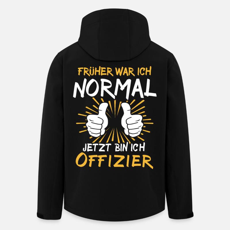 Offizier Spruch - Recycelte Männer Softshell-Jacke von Stanley/Stella - Schwarz