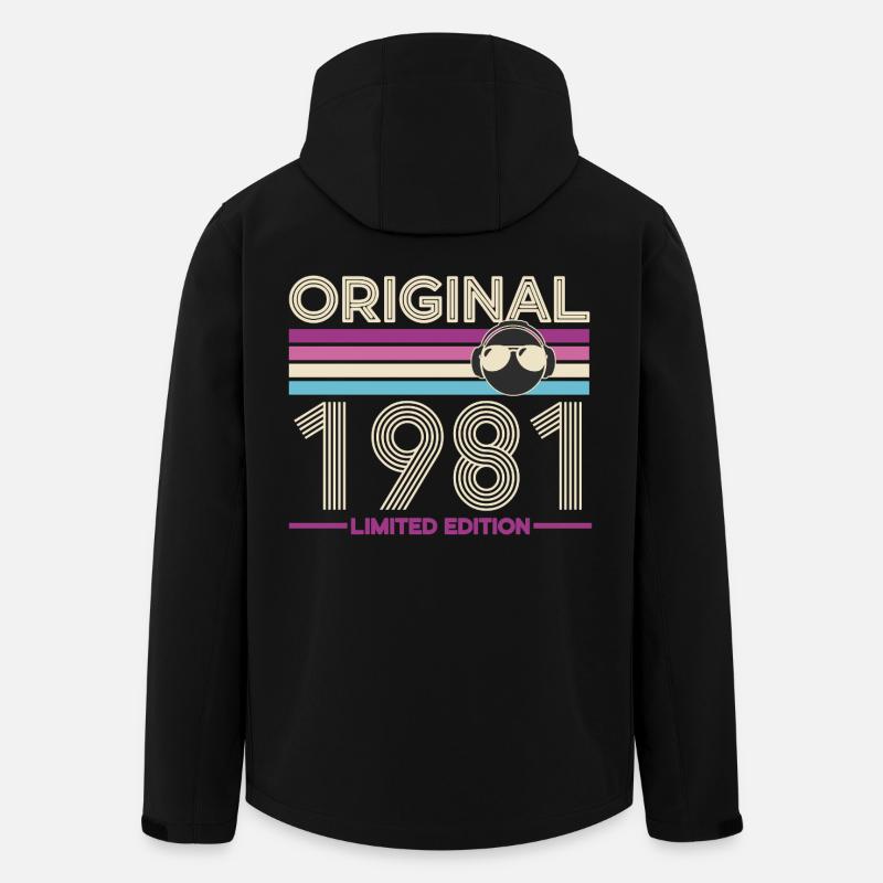 Original 1981 Edition Limité - Veste softshell homme en polyester recyclé Stanley/Stella - noir