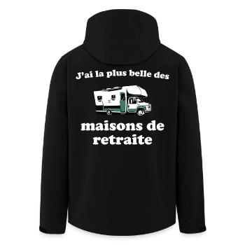 J’ai La Plus Belle Des Maisons De Retraite Humour - Veste softshell homme en polyester recyclé Stanley/Stella - noir - Dos - AI Model Male 185 light (185cm)