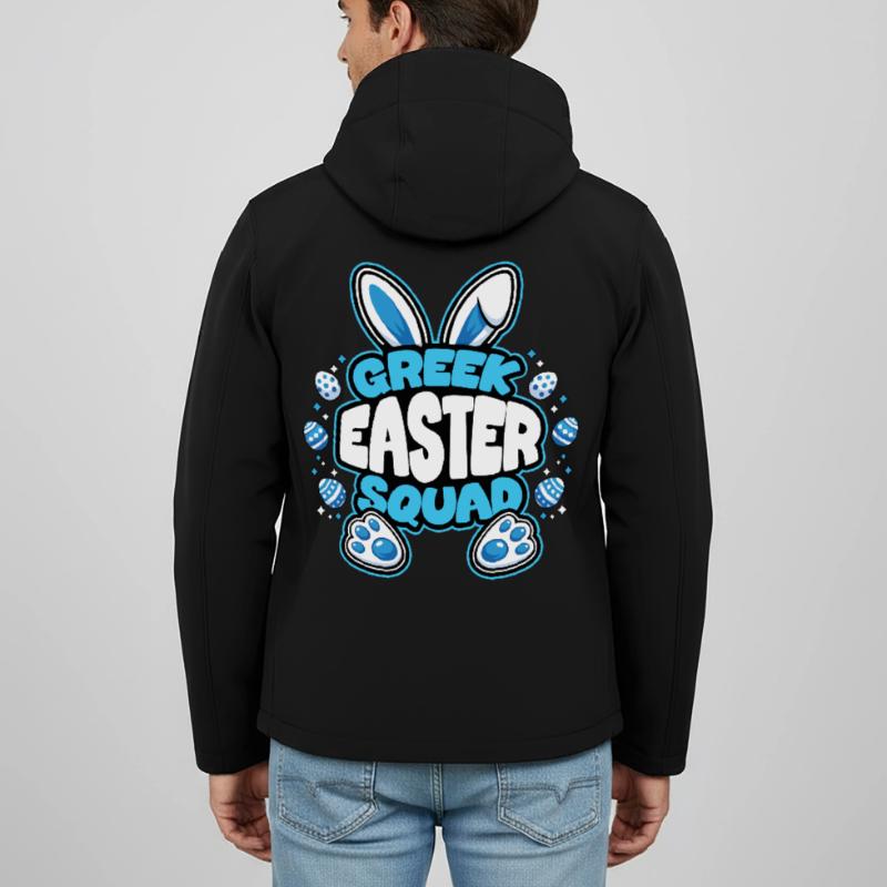 Greek Easter Squad Easter Bunny Easter Egg Men’s Recycled Softshell Jacket by Stanley/Stella